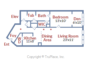 400 Massachusetts Ave NW #PH1301 Floor plan